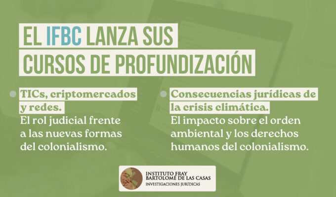 El Instituto Fray Bartolomé de las Casas lanza sus cursos de profundización 2025.